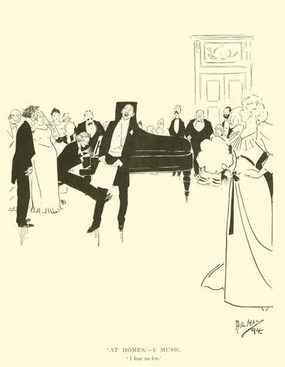 Tegneserie av Phil May, fra 1890-tallet (litho) av Phil May