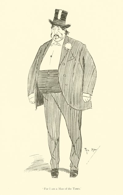 Tegneserie av Phil May, fra 1890-tallet (litho) av Phil May