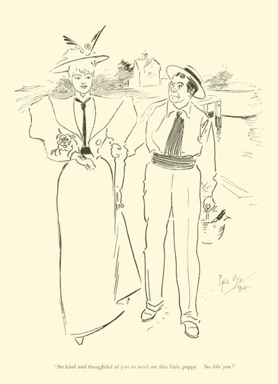 Tegneserie av Phil May, fra 1890-tallet (litho) av Phil May