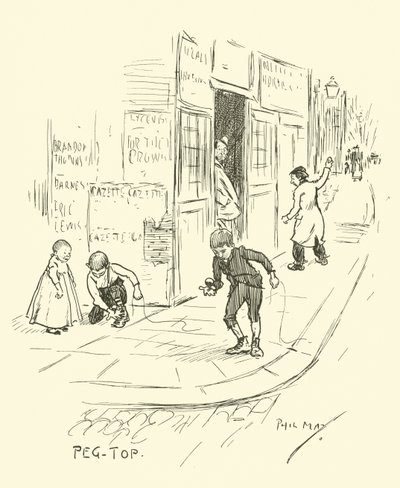 Illustrasjon for Phil Mays Gutter-Snipes av Phil May