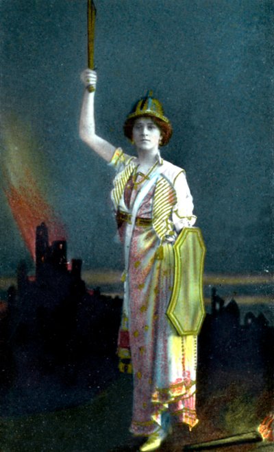 Zena Dare 1887-1975, engelsk sanger og skuespillerinne, 1908. av Philco Publishing Company
