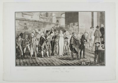 Morgenærender, eller den rike mannens dør av Philibert-Louis Debucourt