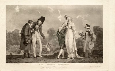 De små herrene, eller de fasjonable tenåringene av Philibert-Louis Debucourt