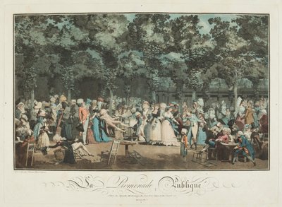 Den offentlige promenaden av Philibert Louis Debucourt