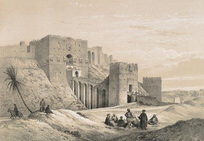 Aleppo-citadellet av Philibert Joseph Girault de Prangey