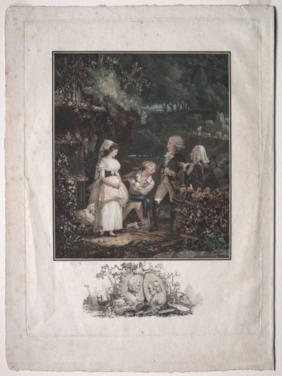 Annette og Lubin, 1789. av Philibert Louis Debucourt