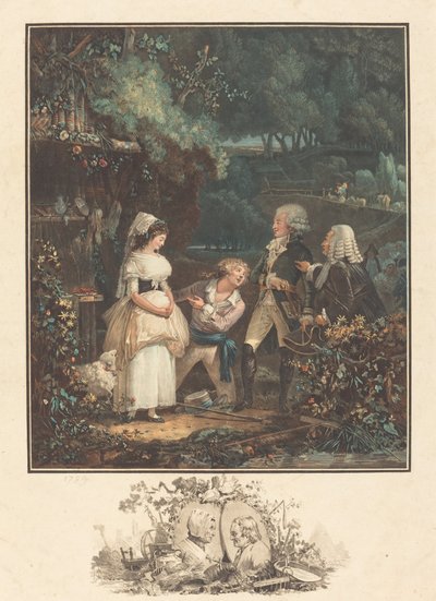 Annette og Lubin av Philibert Louis Debucourt