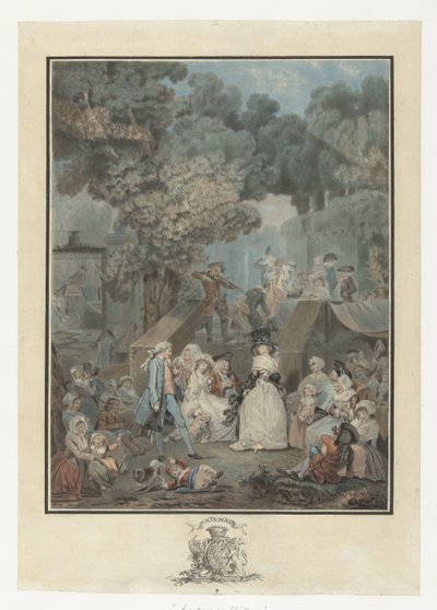 bryllupsfesten La noce au Chateau av Philibert Louis Debucourt
