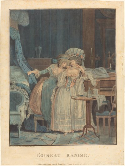 Fuglen gjenopplives av Philibert Louis Debucourt