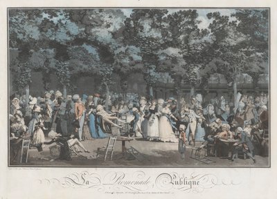 Den offentlige promenaden av Philibert Louis Debucourt