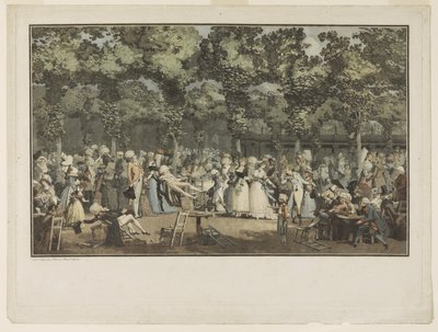 Den offentlige promenaden av Philibert Louis Debucourt