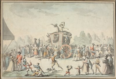 karnevalsscene av Philibert Louis Debucourt