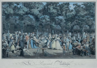 Den offentlige promenaden av Philibert Louis Debucourt