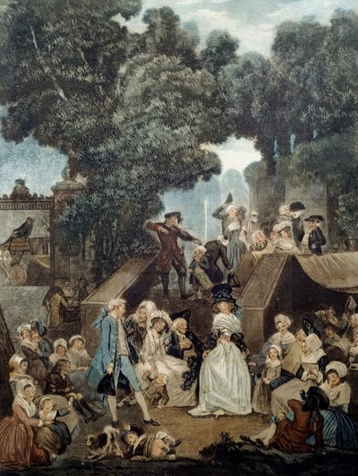 Bryllup på slottet av Philibert Louis Debucourt
