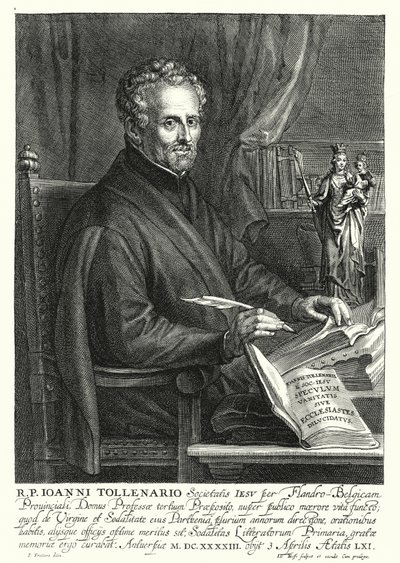 Jan de Toolenaere, flamsk jesuitt (gravering) av Philip (after) Fruytiers