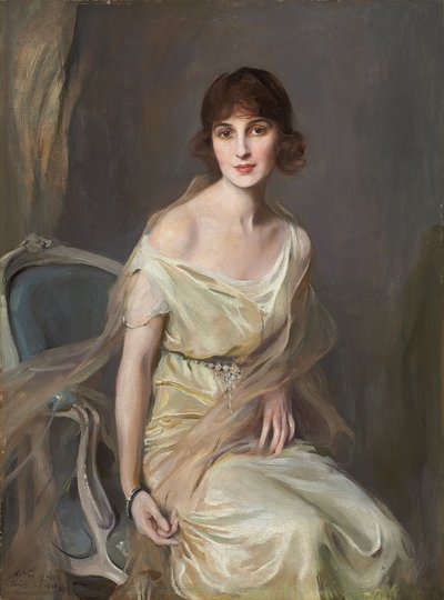 Portrett av Dona Maria Mercedes de Alvear av Philip Alexius de Laszlo