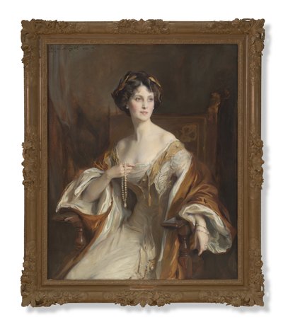Portrett av Winifred Cavendish-Bentinck, hertuginne av Portland av Philip Alexius de Laszlo