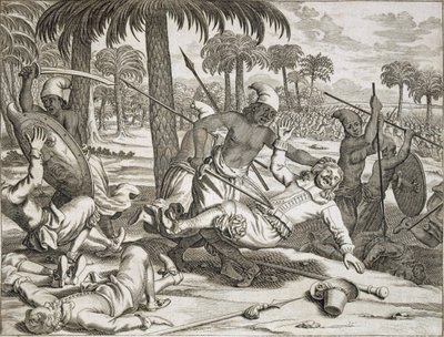 The Murder of Mr. Koster by the Cingalese', Ceylon Sri Lanka, pub. 1672. av Philip Baldaeus