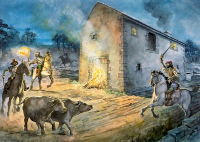 Reivers raiding Birdoswald, 16th century, c1990-2010   1159154   no       norwegian Successfully Translated  Original: The Forum, Rome Translat: The Forum, Rome 1180215 no norwegian Successfully Translated Original: Christian III Succouring Denmark Transla av Philip Corke