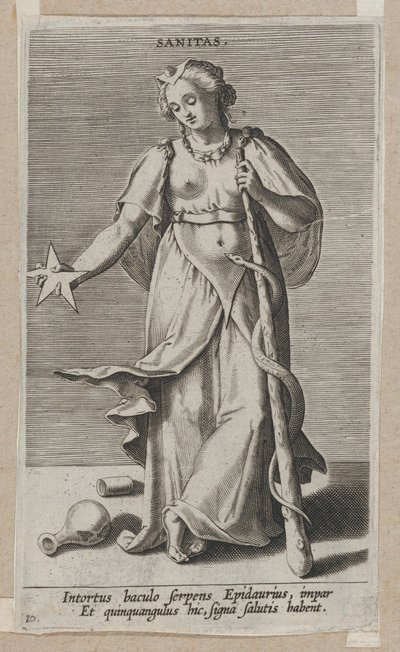 Sanitas, fra Prosopographia, ca. 1585-90., ca. 1585-90. av Philip Galle