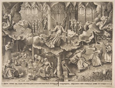 Lignelsen om de vise og tåpelige jomfruer, ca. 1560-63. av Philip Galle
