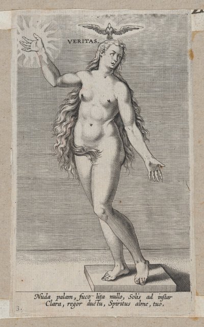 Sannhet, fra Prosopographia, ca. 1585-90, ca. 1585-90. av Philip Galle