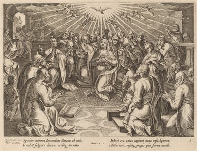 pinse av Philip Galle after Jan van der Straet