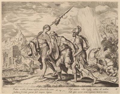 Omvendelsen til Saint Paul av Philip Galle after Maerten van Heemskerck