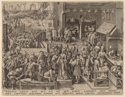 Rettferdighet av Philip Galle after Pieter Bruegel the Elder