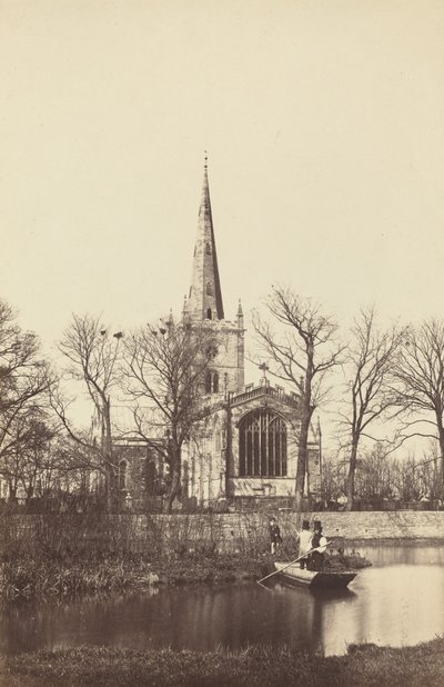 Kirke fra en elvebredd, 1850-tallet. av Philip Henry Delamotte