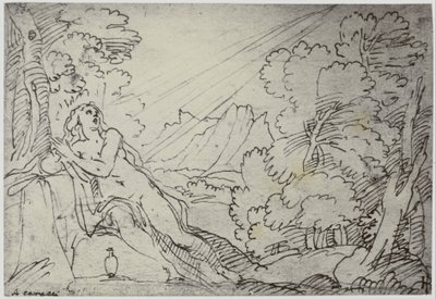 Correggio, en engel som bærer en sjel til paradis av Philip Henry Delamotte
