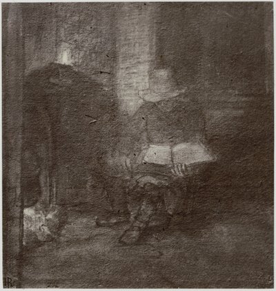 Rembrandt, En gammel mann som leser av Philip Henry Delamotte