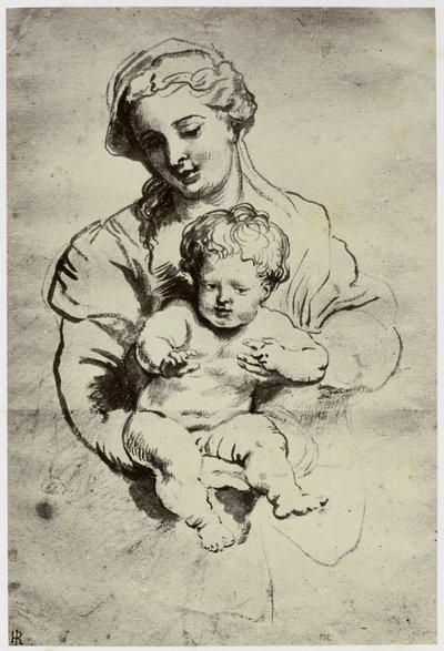 Rubens, hans kone og barn av Philip Henry Delamotte
