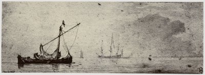 Van der Velde, A Barge av Philip Henry Delamotte