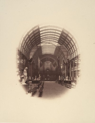 Utsikt i Central Hall, Art Treasures Exhibition, Manchester, 1857. av Philip Henry Delamotte