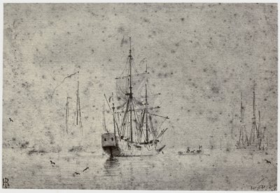 Willem van der Velde, Shipping av Philip Henry Delamotte