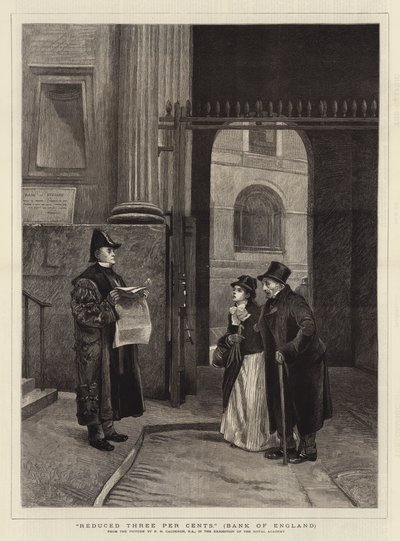 Redusert tre prosent, Bank of England av Philip Hermogenes Calderon