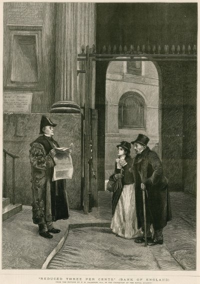 Redusert tre prosent, Bank of England av Philip Hermogenes Calderon