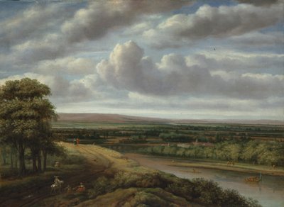 Et omfattende skogslandskap, 1670-tallet. av Philip Koninck