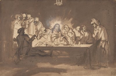Nattverd, slutten av 1650-tallet. av Philip Koninck