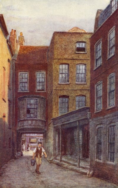 Gateway og inngang til White Horse Inn, Fetter Lane, 1898 av Philip Norman