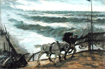 An Approaching Storm (olje på lerret) av Philip Richard Morris