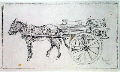 Esel og vogn av Philip William May