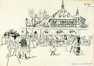 Skisse i Midway Plaisance av Philip William May
