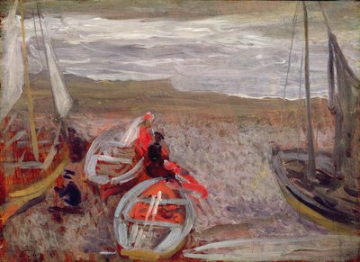 Båter på stranden, Southwold av Philip Wilson Steer