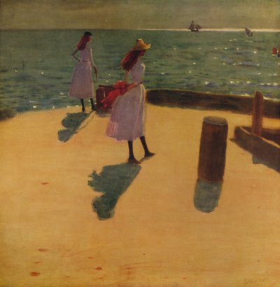 På Walberswick Pier, c1887, c1915 av Philip Wilson Steer