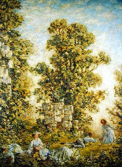 The Picnic, Little Dean (olje på lerret) av Philip Wilson Steer