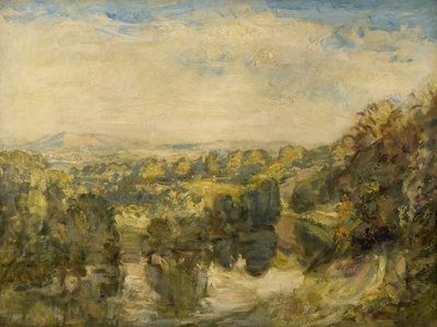 The River Teme, Evening, nær Ludlow - The Clee Hills in the Distance av Philip Wilson Steer