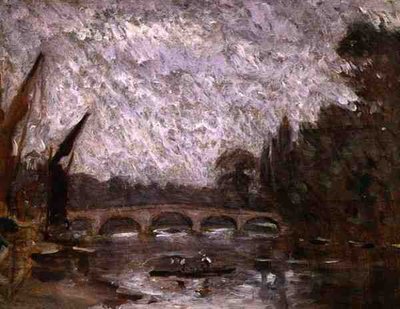 Themsen ved Richmond (olje om bord) av Philip Wilson Steer