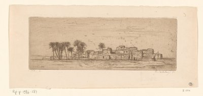 Visning av Com Al-Akhdar Vue de Côm Al-Akhdar (original tittel) av Philip Zilcken (signed by artist)